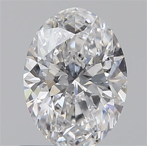 Picture of Natural Diamond 0.60 Carats, Oval with  Cut, D Color, SI1 Clarity and Certified by GIA