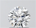 Lab Grown Diamond 1.00 Carats, Round with Ideal Cut, D Color, VVS2 Clarity and Certified by IGI