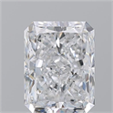 Natural Diamond 2.01 Carats, Radiant with  Cut, D Color, SI1 Clarity and Certified by GIA