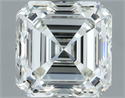 Natural Diamond 1.53 Carats, Asscher with  Cut, I Color, VVS2 Clarity and Certified by IGI