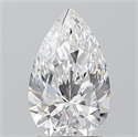Natural Diamond 1.50 Carats, Pear with  Cut, D Color, SI2 Clarity and Certified by GIA