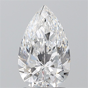 Picture of Natural Diamond 1.50 Carats, Pear with  Cut, D Color, SI2 Clarity and Certified by GIA
