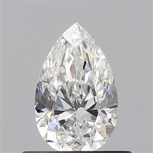 Picture of Natural Diamond 0.50 Carats, Pear with  Cut, F Color, SI1 Clarity and Certified by GIA