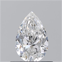 Natural Diamond 0.53 Carats, Pear with  Cut, E Color, VS2 Clarity and Certified by GIA