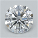 Lab Grown Diamond 1.16 Carats, Round with Ideal Cut, D Color, VVS2 Clarity and Certified by IGI