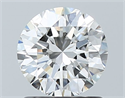 Natural Diamond 1.00 Carats, Round with Excellent Cut, H Color, SI1 Clarity and Certified by GIA
