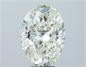 Natural Diamond 5.57 Carats, Oval with  Cut, K Color, SI2 Clarity and Certified by GIA