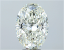 Natural Diamond 5.57 Carats, Oval with  Cut, K Color, SI2 Clarity and Certified by GIA