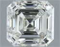 Diamante Natural 1.00 quilates, Asscher , Color J, claridad IF y certificado IGI