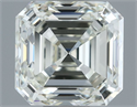 Natural Diamond 1.00 Carats, Asscher with  Cut, J Color, IF Clarity and Certified by IGI