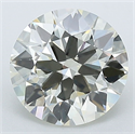 Natural Diamond 2.50 Carats, Round with Very Good Cut, M Color, IF Clarity and Certified by GIA