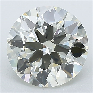 Picture of Natural Diamond 2.50 Carats, Round with Very Good Cut, M Color, IF Clarity and Certified by GIA