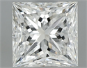 Natural Diamond 0.61 Carats, Princess with  Cut, G Color, VVS2 Clarity and Certified by GIA