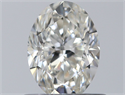 Natural Diamond 0.60 Carats, Oval with  Cut, G Color, VS2 Clarity and Certified by GIA