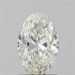 Picture of Natural Diamond 1.20 Carats, Oval with  Cut, J Color, VVS1 Clarity and Certified by GIA