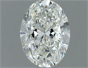 Natural Diamond 0.69 Carats, Oval with  Cut, H Color, VS1 Clarity and Certified by IGI