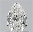 Natural Diamond 0.70 Carats, Pear with  Cut, G Color, VVS2 Clarity and Certified by GIA