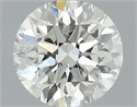 Natural Diamond 0.46 Carats, Round with Very Good Cut, H Color, VVS2 Clarity and Certified by IGI