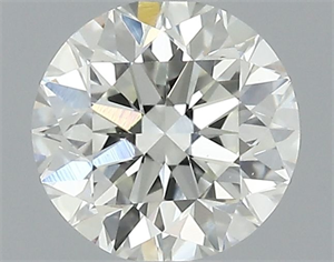 Picture of Natural Diamond 0.46 Carats, Round with Very Good Cut, H Color, VVS2 Clarity and Certified by IGI