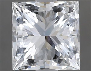 Picture of Natural Diamond 1.20 Carats, Princess with  Cut, G Color, VS2 Clarity and Certified by GIA