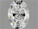 Natural Diamond 0.70 Carats, Oval with  Cut, D Color, VVS2 Clarity and Certified by GIA