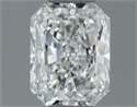 Natural Diamond 0.50 Carats, Radiant with  Cut, H Color, VVS1 Clarity and Certified by GIA