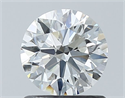Natural Diamond 0.91 Carats, Round with Excellent Cut, G Color, VS1 Clarity and Certified by GIA