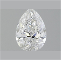 Diamante Natural 0.57 quilates, De pera , Color F, claridad VVS2 y certificado GIA