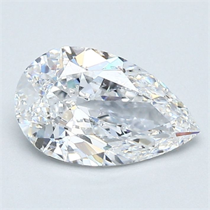Foto Diamante Natural 1.01 quilates, De pera , Color D, claridad SI1 y certificado GIA de
