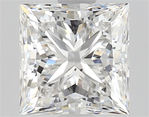 Picture of Natural Diamond 1.50 Carats, Princess with  Cut, E Color, SI1 Clarity and Certified by GIA