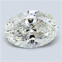 Diamante Natural 4.07 quilates, Ovalado , Color J, claridad SI2 y certificado GIA