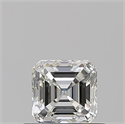 Diamante Natural 0.51 quilates, Asscher , Color J, claridad VVS2 y certificado GIA