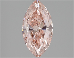 Picture of Lab Grown Diamond 1.53 Carats, Marquise with  Cut, Fancy Vivid Pink Color, VS1 Clarity and Certified by IGI