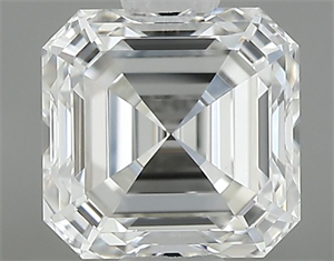 Foto Diamante Natural 0.70 quilates, Asscher , Color F, claridad VVS2 y certificado GIA de