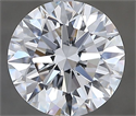 Natural Diamond 2.01 Carats, Round with Excellent Cut, D Color, VVS1 Clarity and Certified by GIA