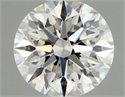 Natural Diamond 0.43 Carats, Round with Excellent Cut, H Color, VS2 Clarity and Certified by GIA
