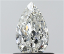 Natural Diamond 0.51 Carats, Pear with  Cut, H Color, VS1 Clarity and Certified by IGI