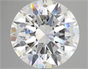 Lab Grown Diamond 7.01 Carats, Round with Excellent Cut, F Color, VVS2 Clarity and Certified by IGI