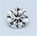 Natural Diamond 0.90 Carats, Round with Very Good Cut, H Color, SI1 Clarity and Certified by GIA