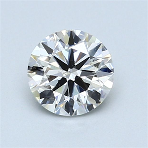 Picture of Natural Diamond 0.90 Carats, Round with Very Good Cut, H Color, SI1 Clarity and Certified by GIA