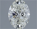 Natural Diamond 1.01 Carats, Oval with  Cut, I Color, SI1 Clarity and Certified by IGI