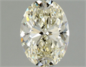 Natural Diamond 1.00 Carats, Oval with  Cut, K Color, VVS2 Clarity and Certified by GIA