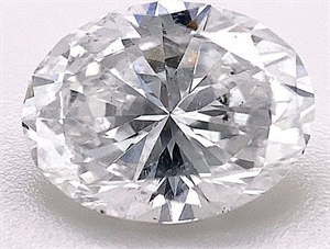 Foto Diamante Natural 2.01 quilates, Ovalado , Color D, claridad SI2 y certificado HRD de