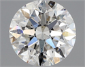 Natural Diamond 1.10 Carats, Round with Excellent Cut, G Color, SI2 Clarity and Certified by GIA