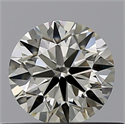 Natural Diamond 0.50 Carats, Round with Very Good Cut, L Color, VVS1 Clarity and Certified by GIA