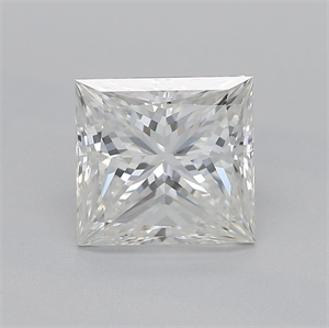 Picture of Natural Diamond 1.21 Carats, Princess with  Cut, H Color, VS1 Clarity and Certified by GIA