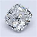Natural Diamond 1.50 Carats, Cushion with  Cut, E Color, VS2 Clarity and Certified by GIA