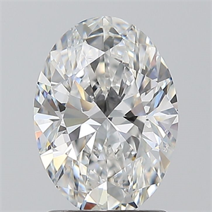 Picture of Natural Diamond 1.50 Carats, Oval with  Cut, E Color, SI1 Clarity and Certified by GIA