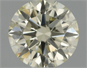 Natural Diamond 0.70 Carats, Round with Excellent Cut, M Color, SI1 Clarity and Certified by IGI