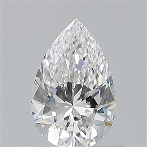 Picture of Natural Diamond 0.60 Carats, Pear with  Cut, D Color, VS1 Clarity and Certified by GIA